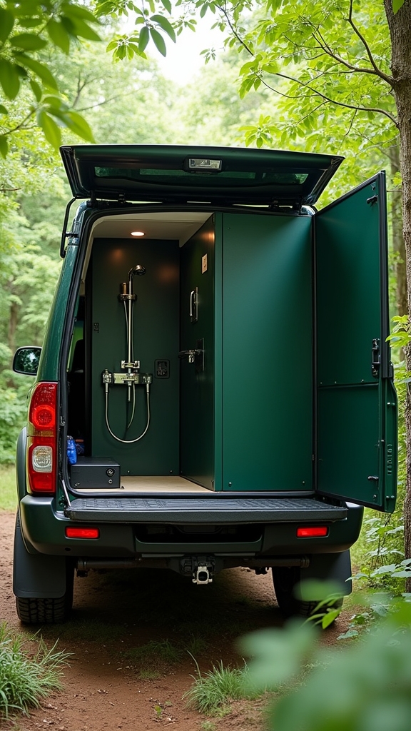 Install a Rear-Mounted Shower Cubicle With Privacy Screen