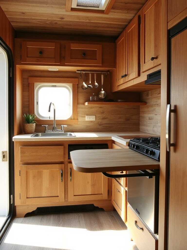 Fold-Down Counter Extensions