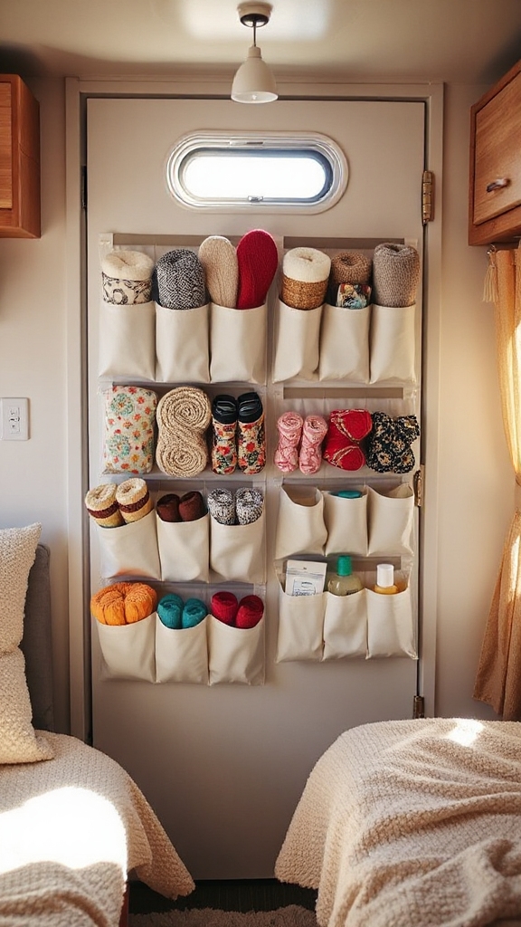 Over-the-Door Shoe Organizer for Vertical Storage