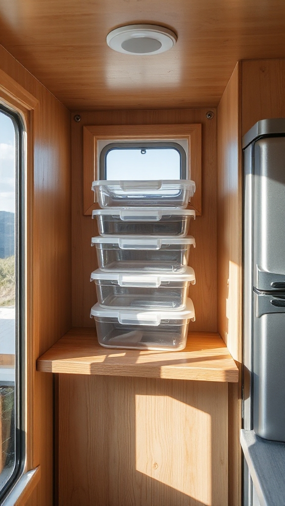 Stackable Clear Storage Containers With Lids