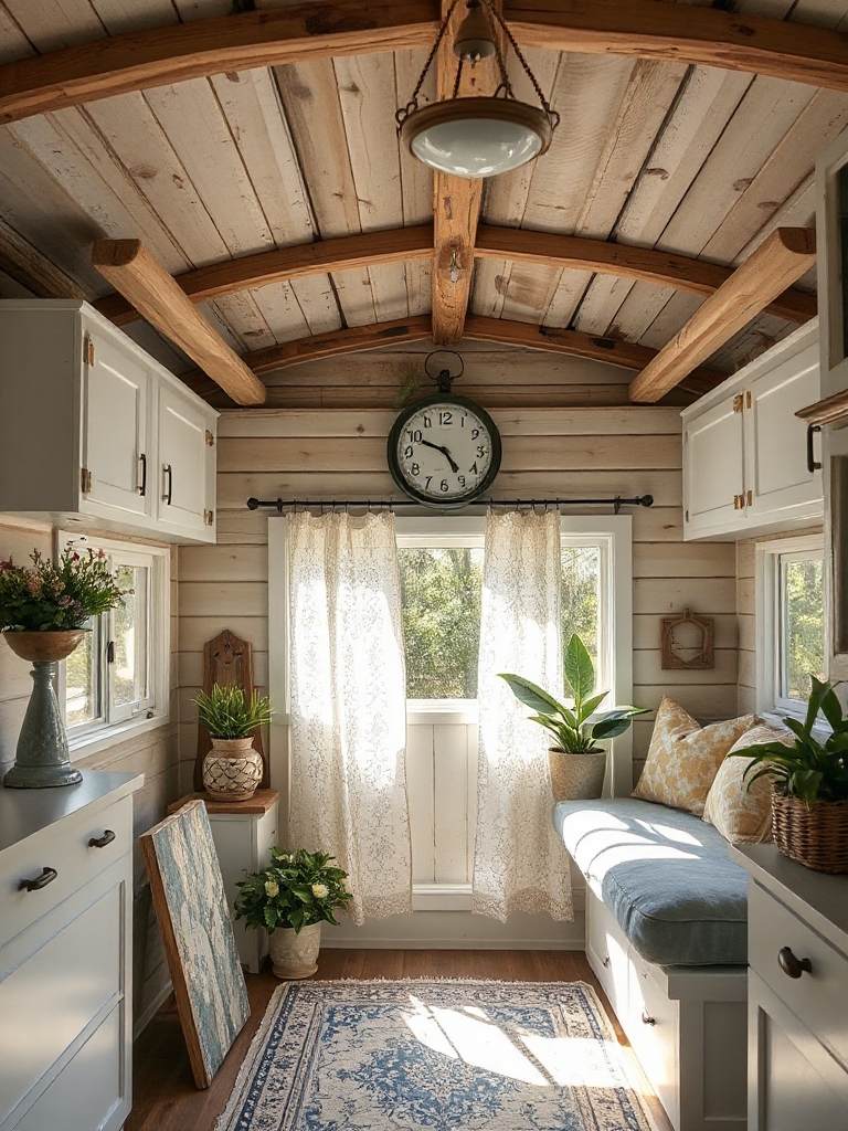 Vintage Scale and Clock Display