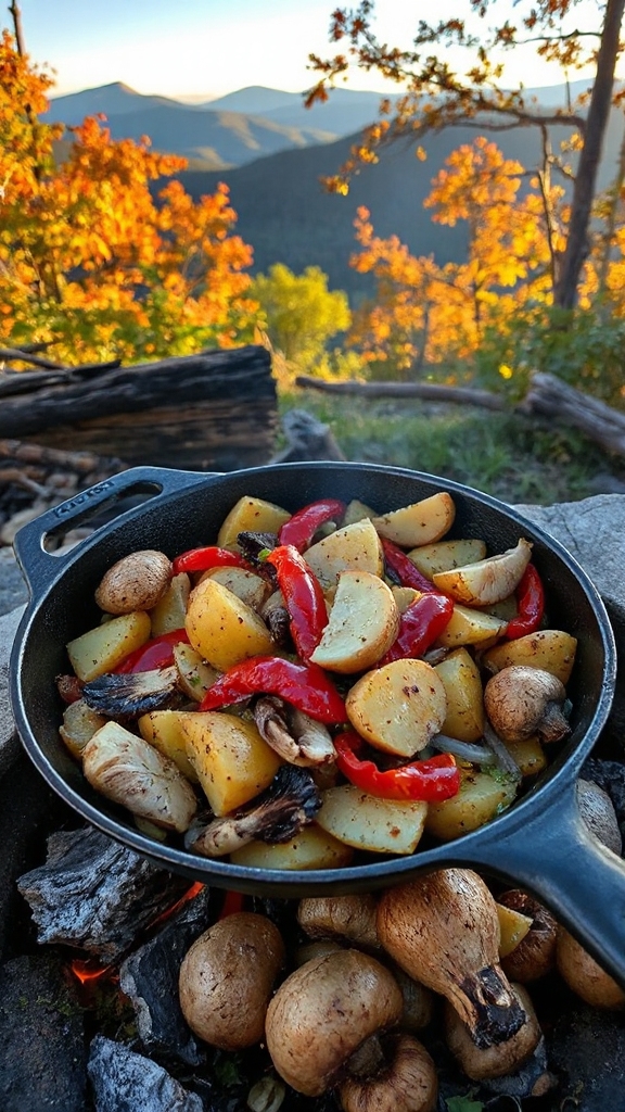 Blue Ridge Breakfast Hash With Wild Mushrooms