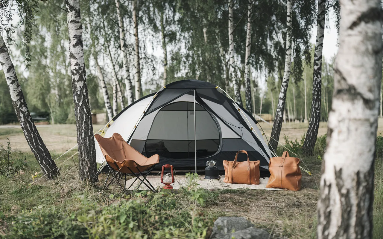 Birch & Bison Minimalist Black and White with Leather Accents