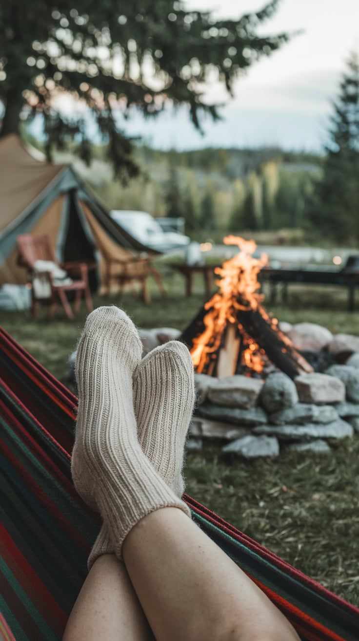 DIY Camping Pedicure