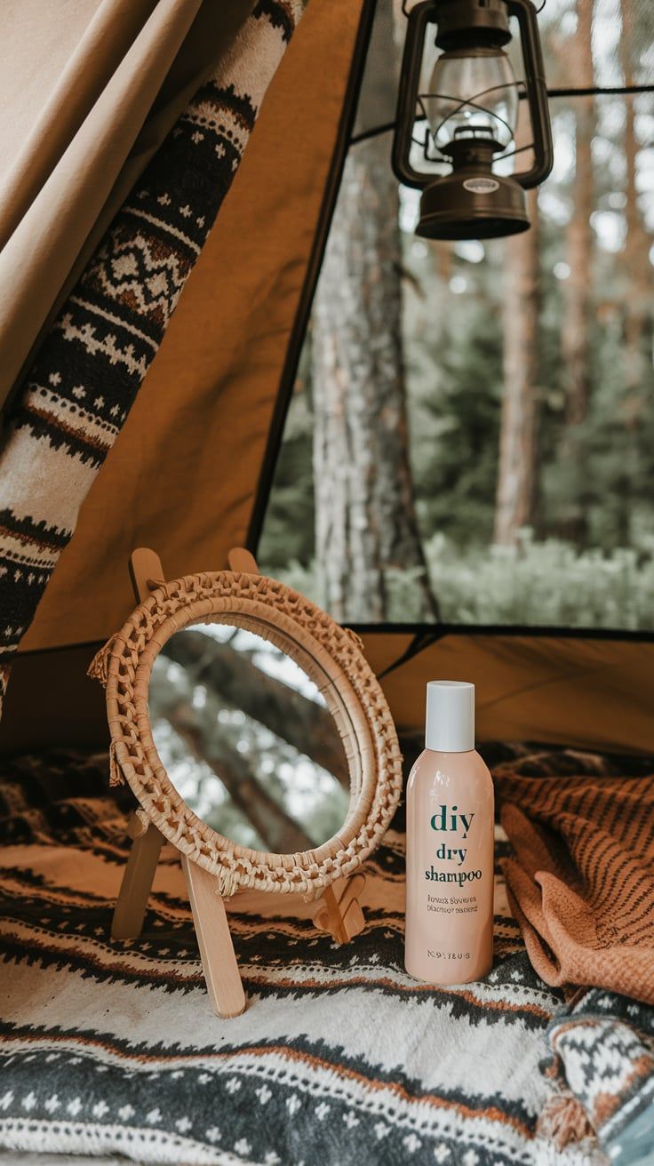DIY Dry Shampoo for Camping Hair