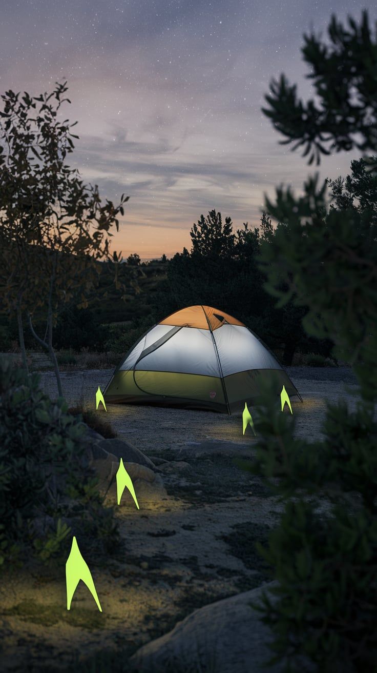 DIY Glow-in-the-Dark Tent Markers