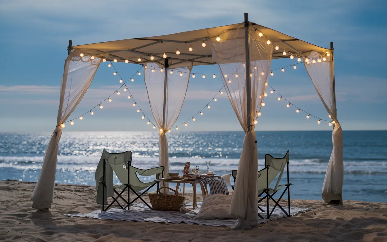 Foldable Canopy with Fairy Lights_result