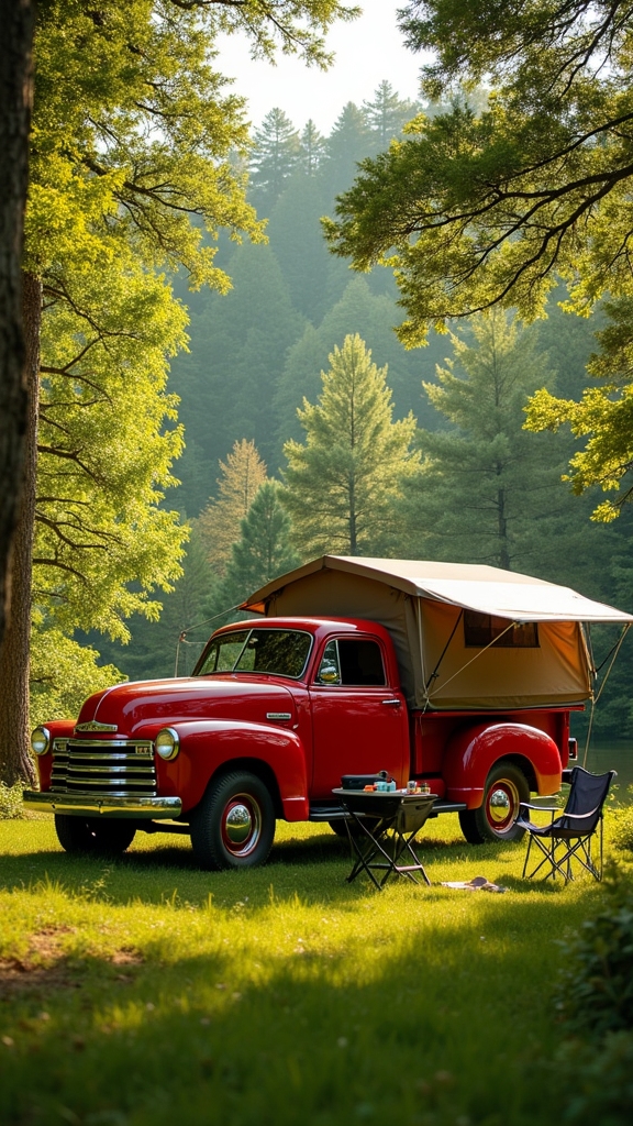 Classic Truck Bed Tent Setup for Weekend Warriors