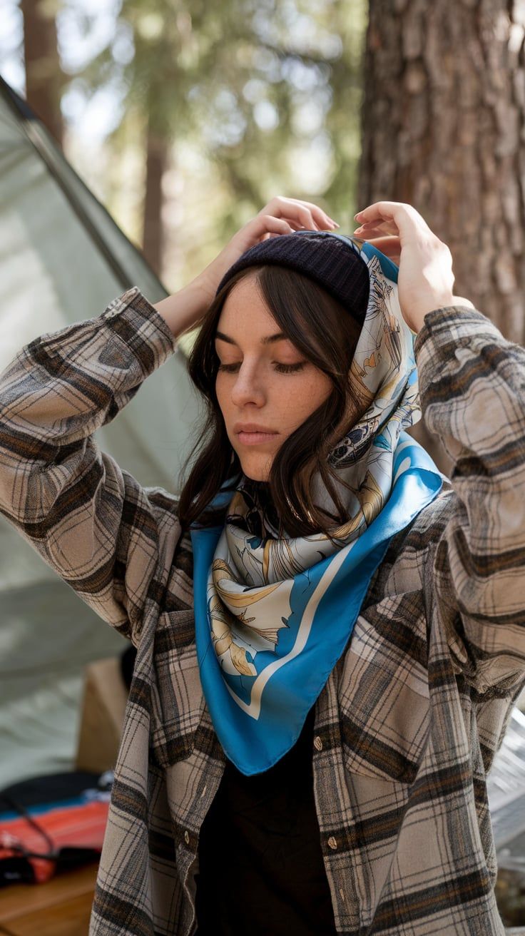 How to Keep Hair Frizz-Free While Camping