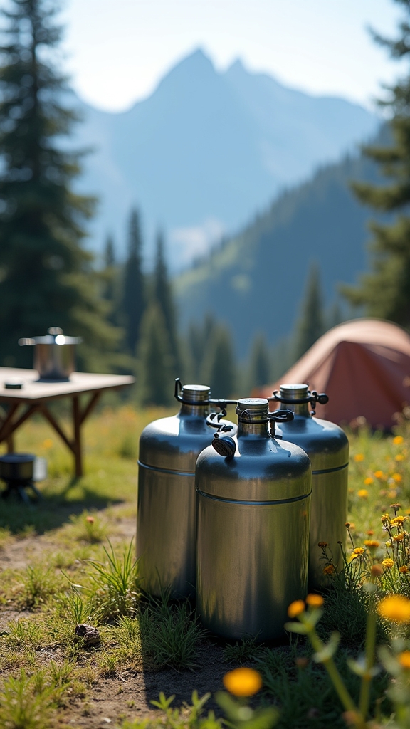 Extra Water Containers for Extended Trips