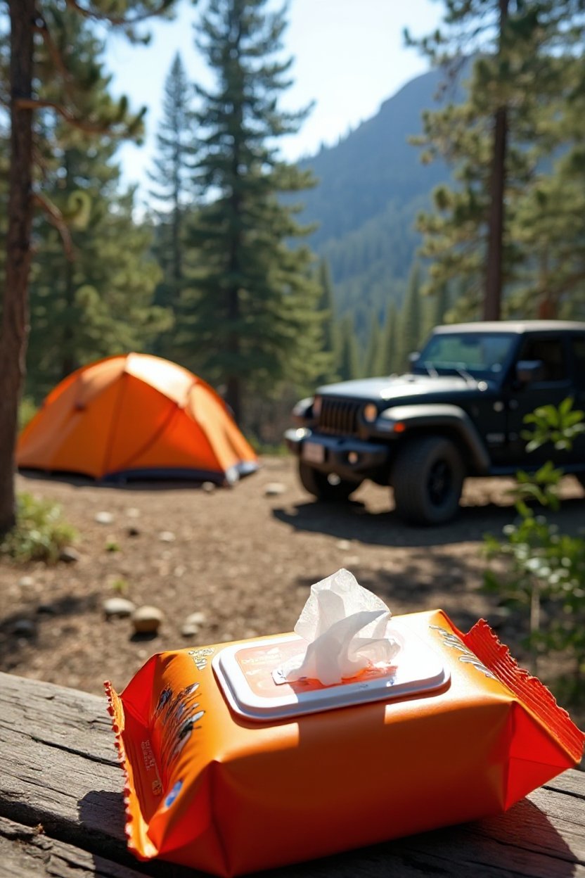Wet Wipes for Quick Cleanup Without Water