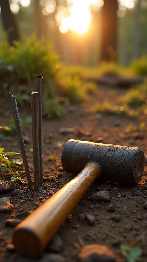 Mallet for Securing Tent Stakes in Hard Ground