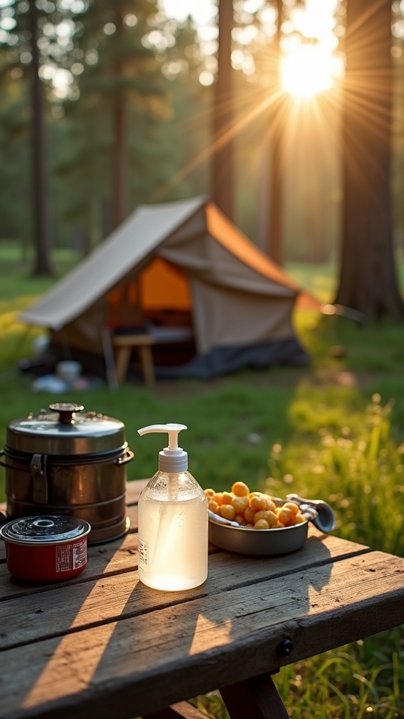 Hand Sanitizer for Mealtime Hygiene