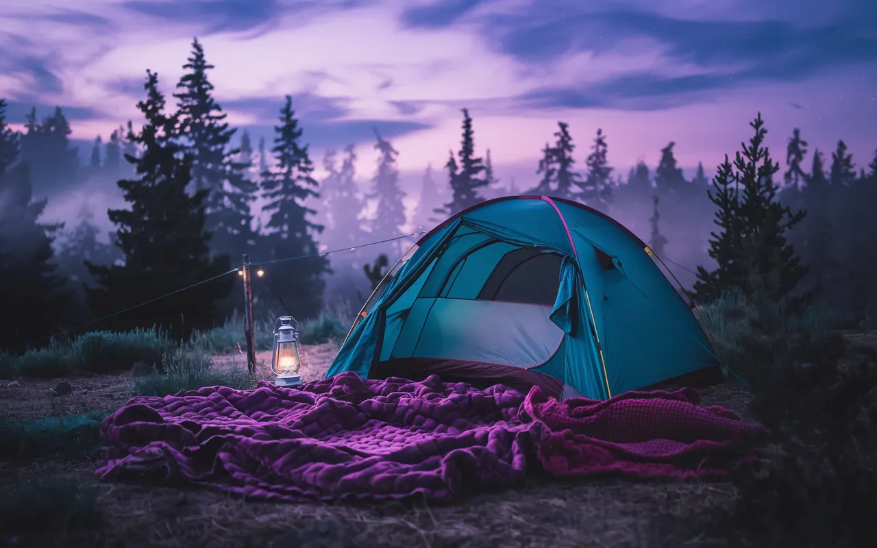 Twilight Pine Moody Teals and Twilight Purple