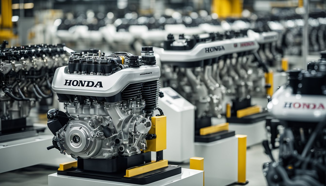 Car Honda Engines In Assemply Plant