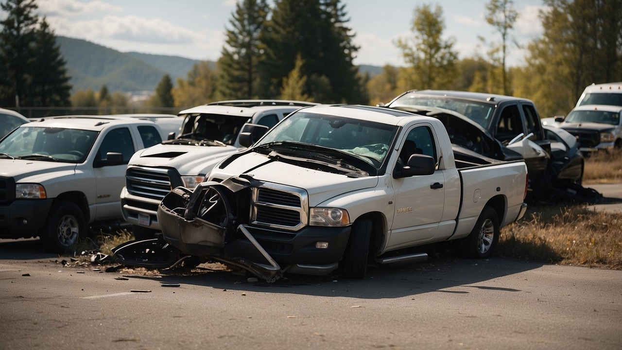 Dodge Ram Crash Accidented