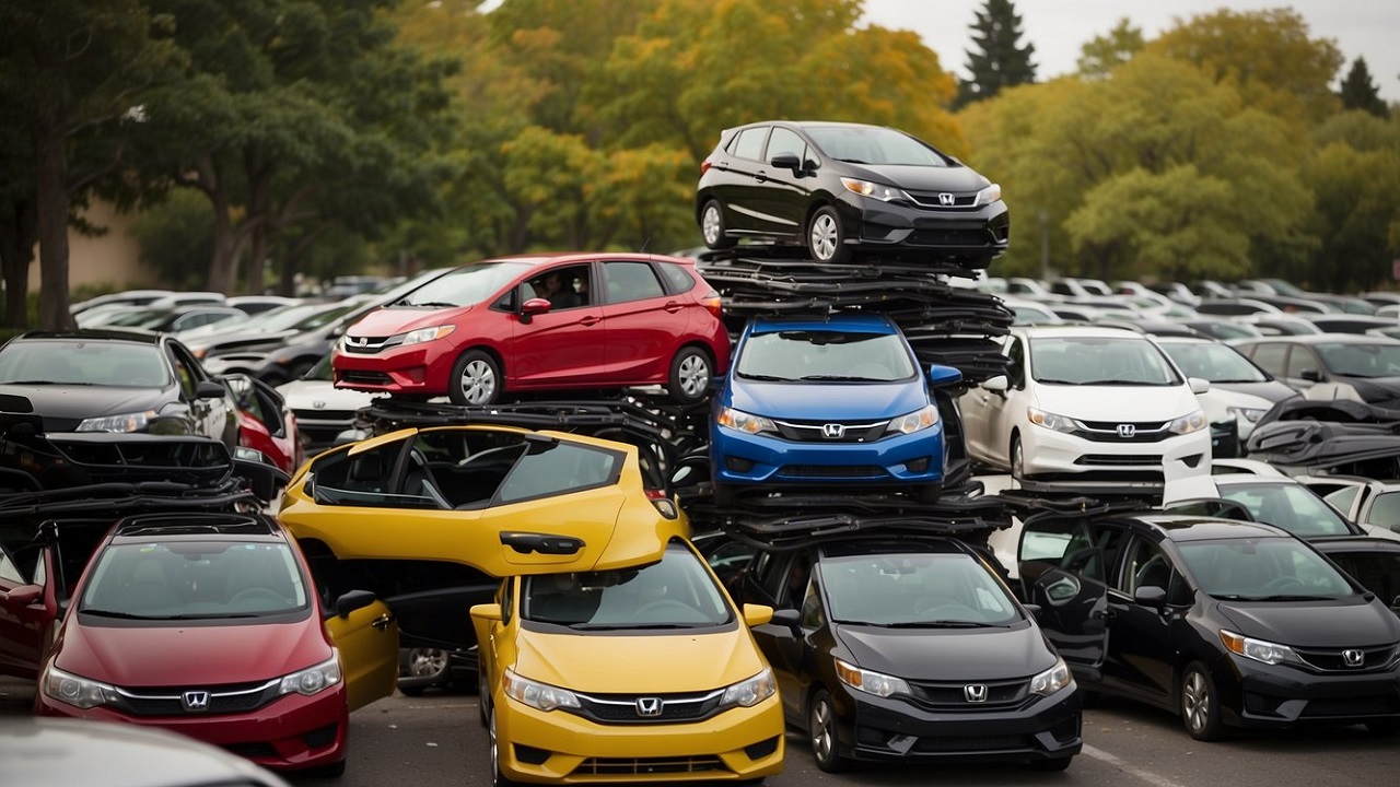 Honda Fit Junkyard Accidented (2014)