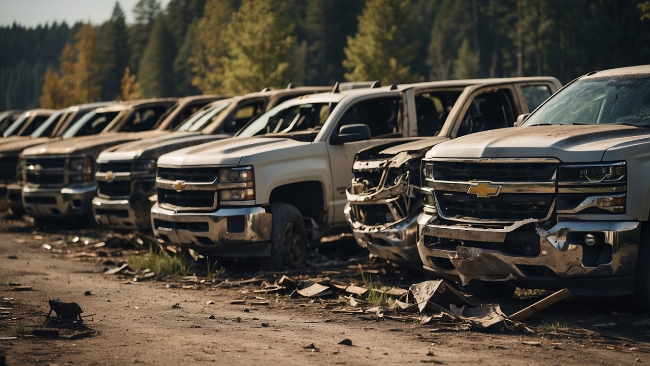 Chevrolet Silverado Crashed