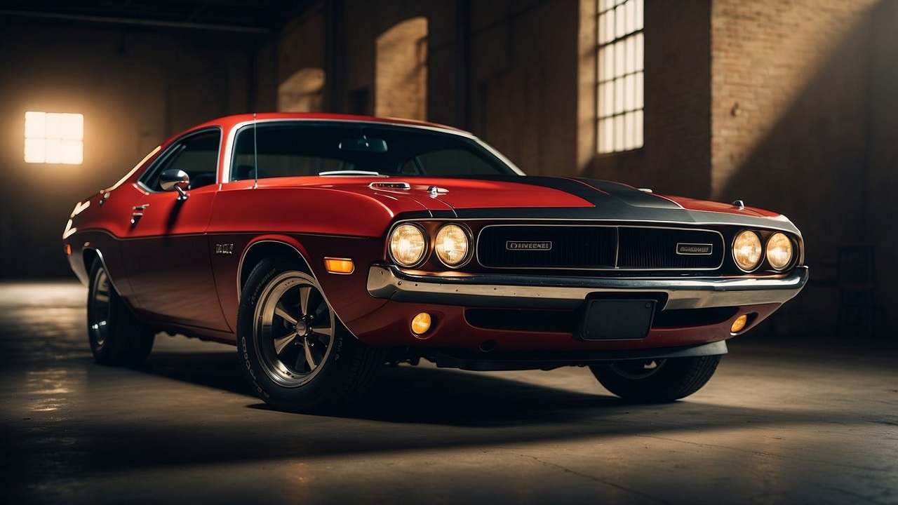 Red Dodge Challenger (1970-1974)