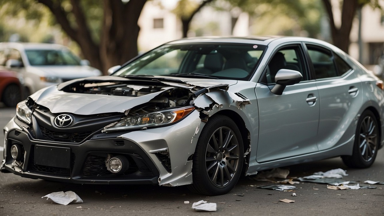Toyota Car Crash Body Damaga