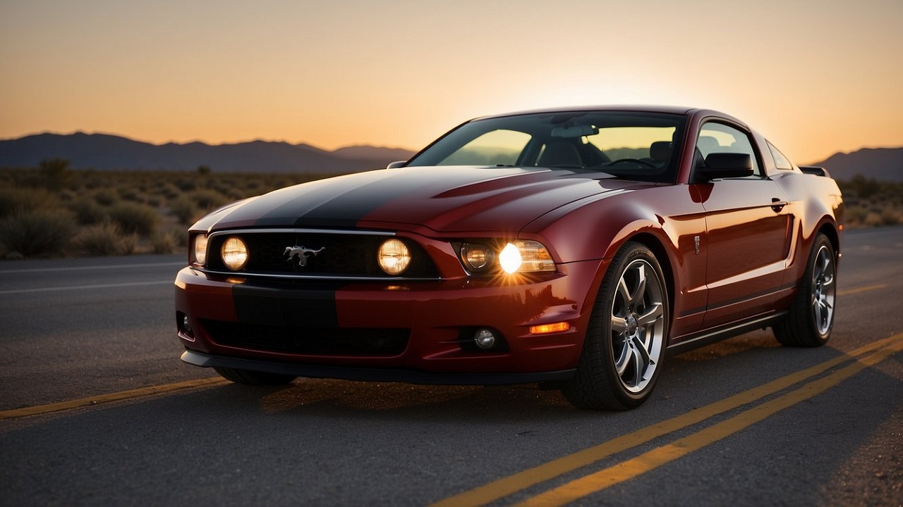 Red 2010-2012 Mustang V6