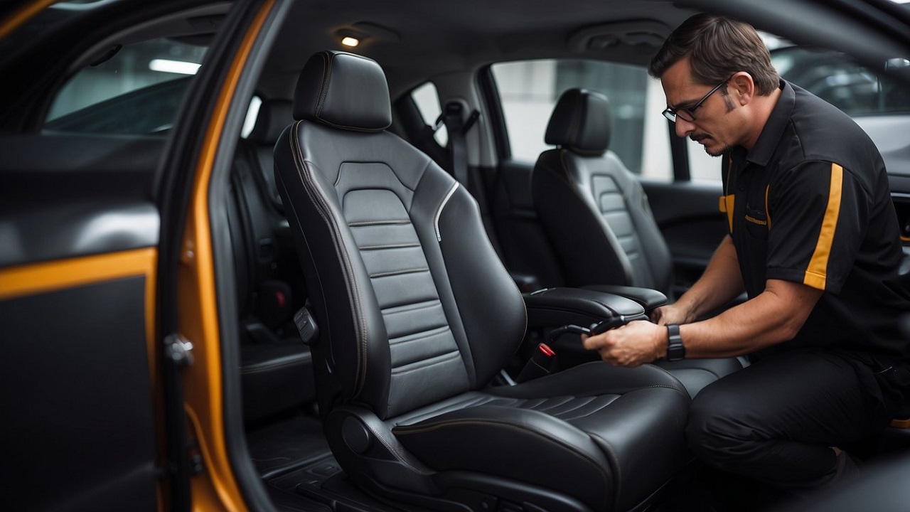 Leather Seat Installation
