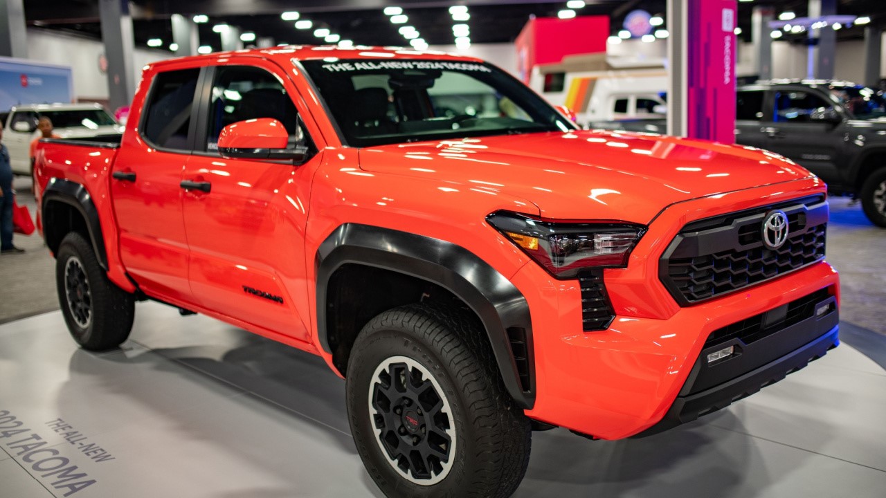 2024 Toyota Tacoma on display at the Miami International Auto Show