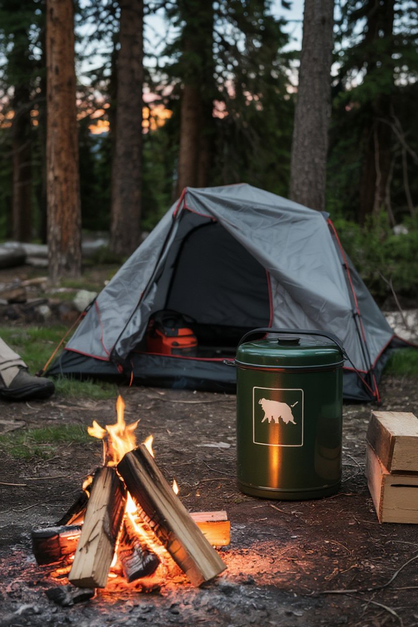 Bear-Resistant Food Canister for Wildlife Safety