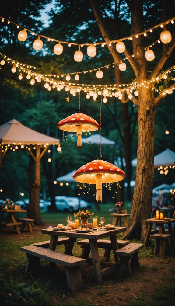 Whimsical Tent Transformations: DIY Fabric Drapes & Floral Garlands