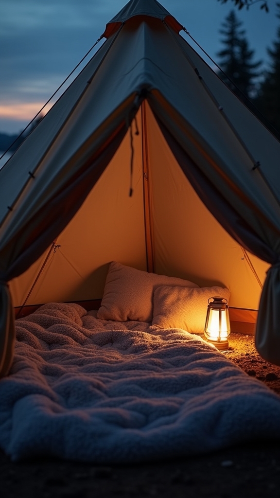 Sleeping Bag Sanctuary: Cocoon of Comfort After Sunset