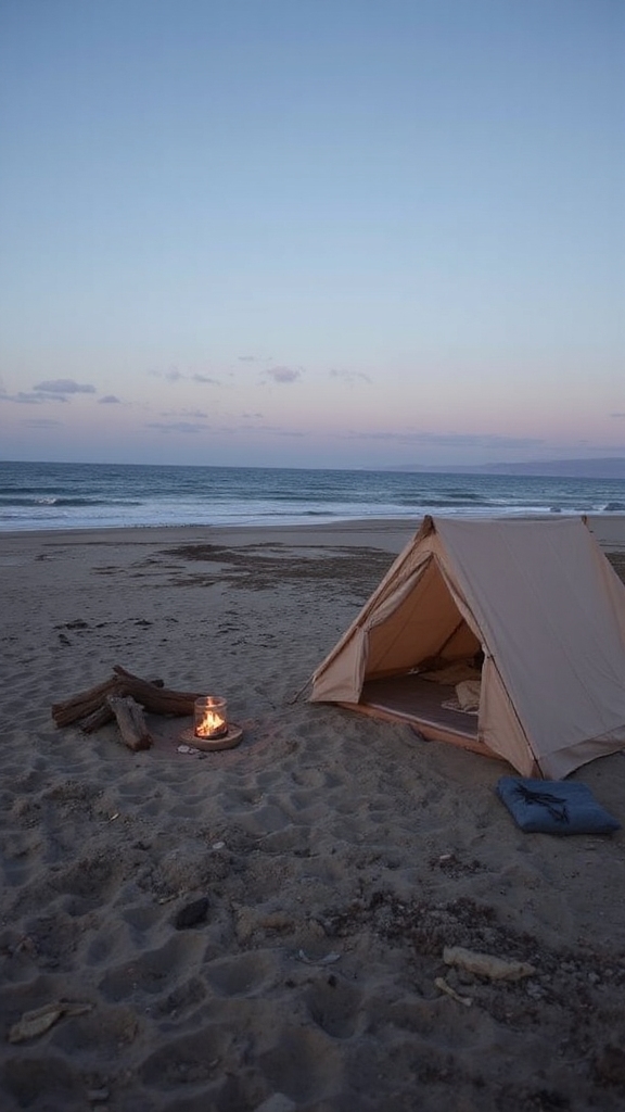 Driftwood Dusk Coastal Neutrals with Smoky Blues