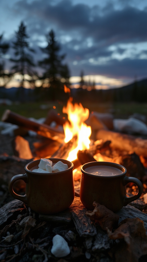 Campfire Cocoa: Toasted Browns with Marshmallow Cream