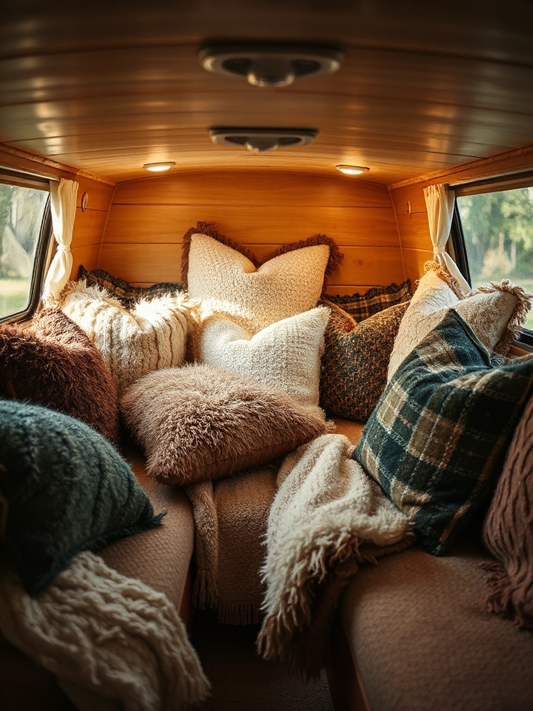 Cozy up With Textural Throw Pillows and Blankets