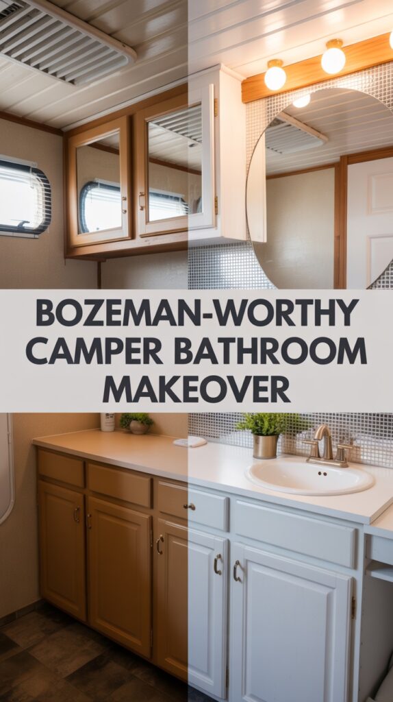Bozeman-Worthy Camper Bathroom Makeover on a Budget