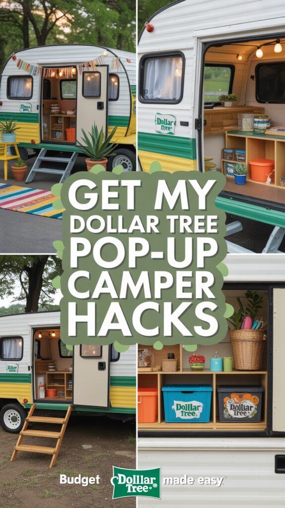 Budget-Friendly Pop Up Camper Hacks Dollar Tree Style