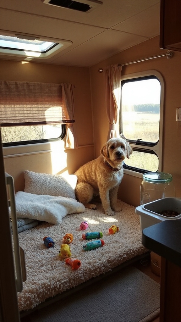 Creating a Dedicated Pet Space in Your Travel Trailer