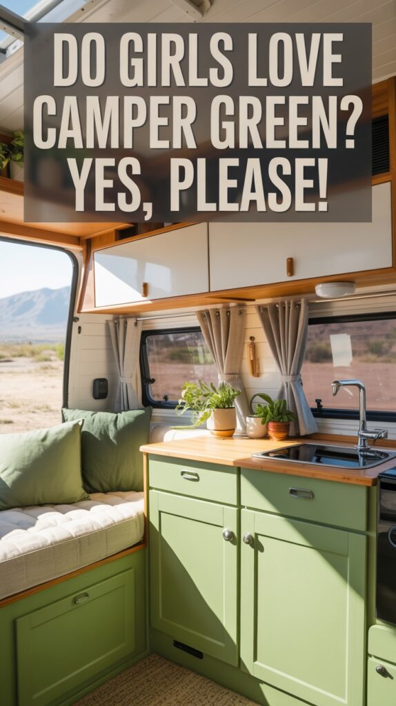 Refresh Your Space with a Pop Up Camper Remodel in Green