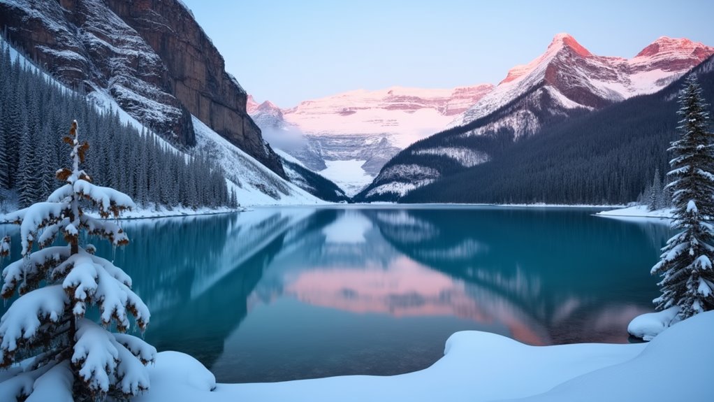 banff s tranquil winter landscape