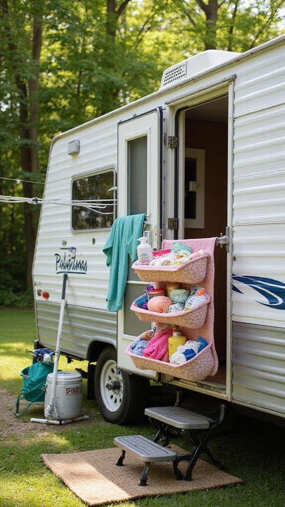 bathroom hygiene and organization