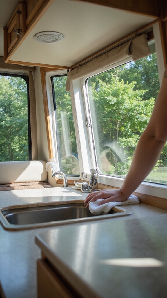 clean windows and walls