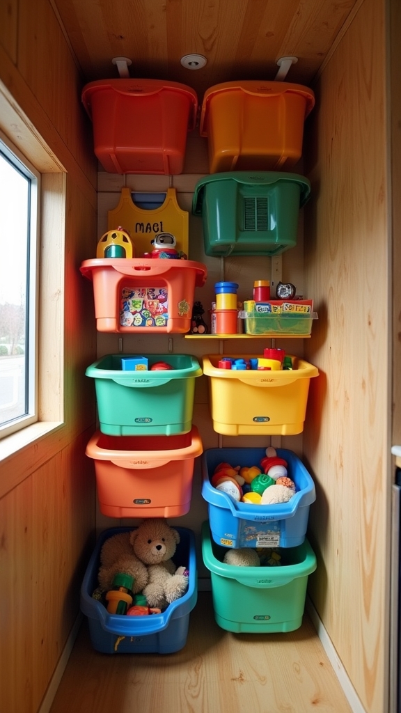 efficient organization with bins