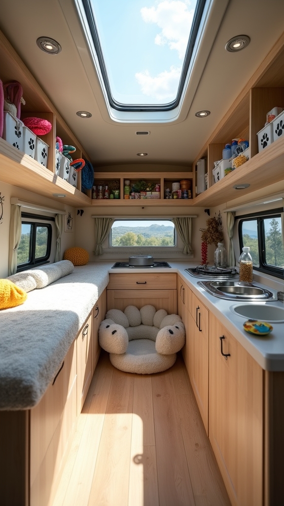 efficient pet supply storage