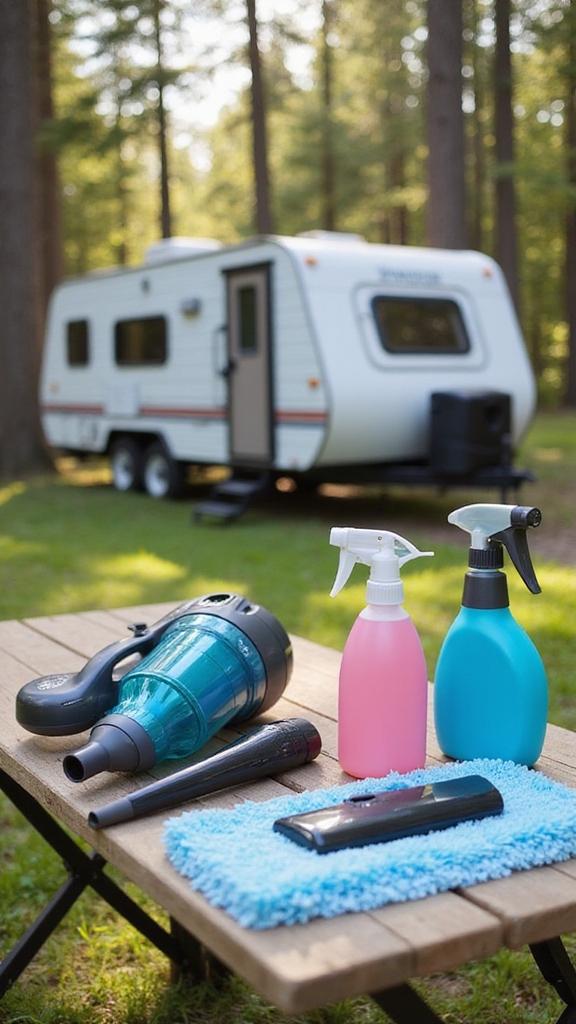 essential rv cleaning supplies