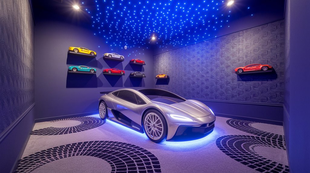 futuristic car themed bedroom design