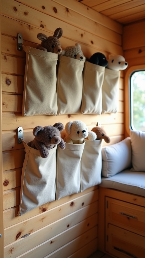 install wall pocket organizers