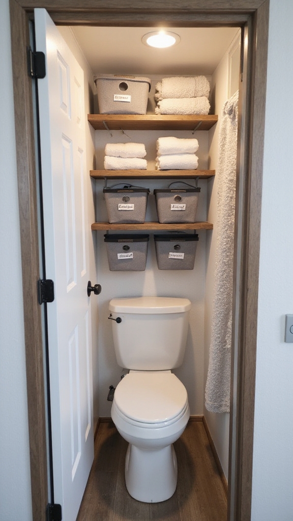 maximize tiny trailer bathrooms