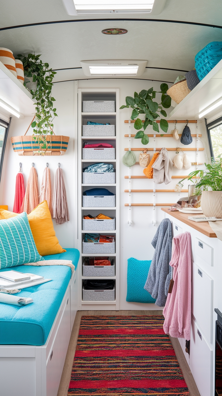 maximizing camper vertical storage