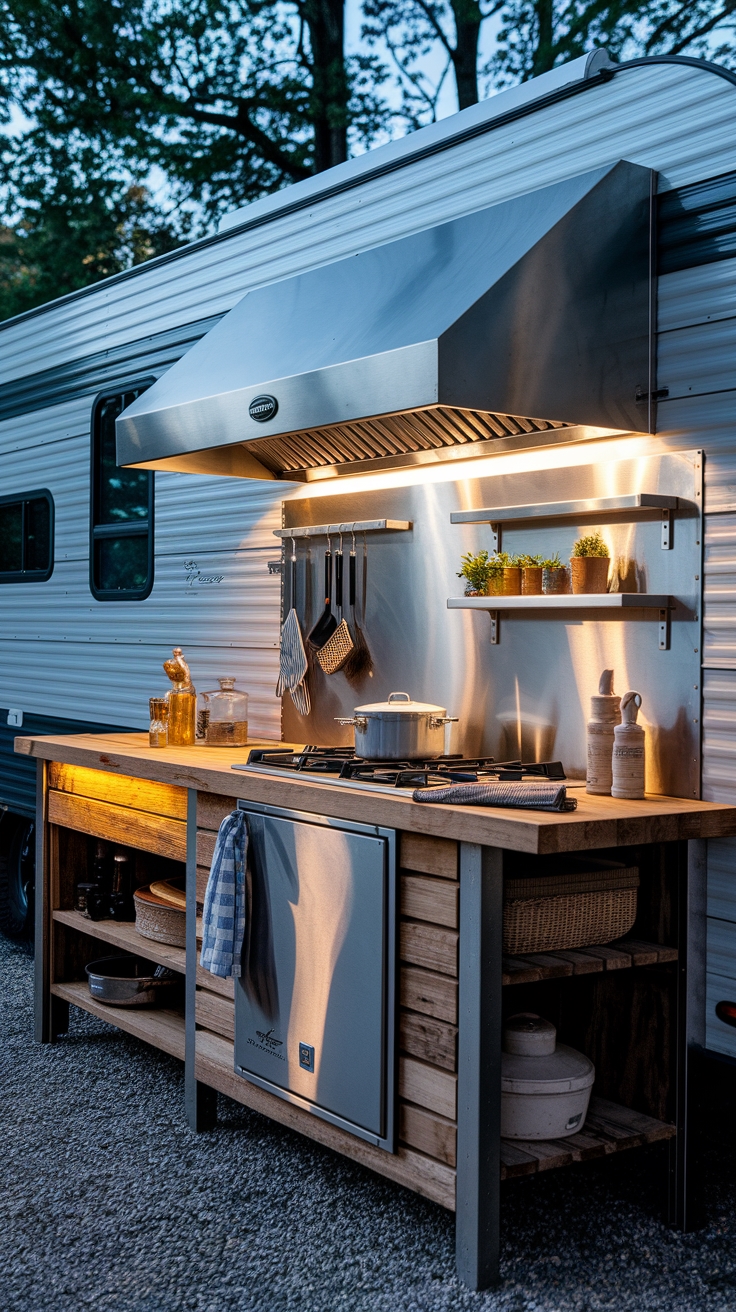 outdoor cooking spaces designed