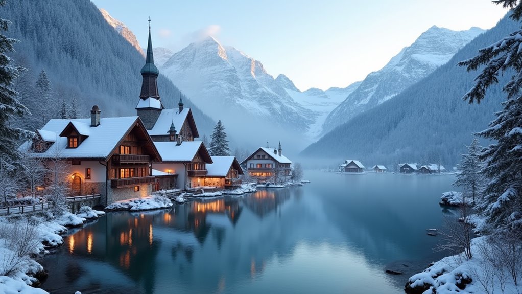 scenic mountain village charm