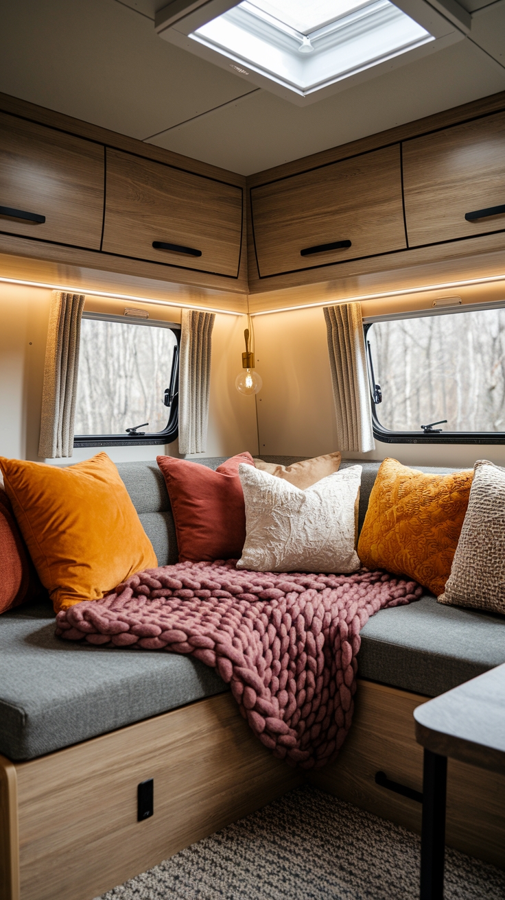 textured fabrics add warmth